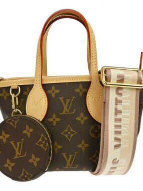 Louis Vuitton Monogram Neverfull BB Beige 2Way Handbag